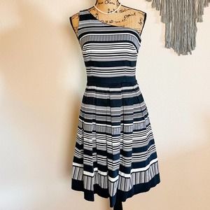 Striped One-Shoulder Sundress